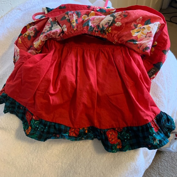 Matilda Jane floral dress size 3-6 months gold buttons on back lined - Picture 7 of 7